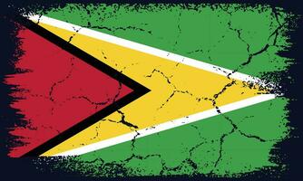 kostenlos Vektor eben Design Grunge Guyana Flagge Hintergrund