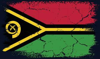 fri vektor platt design grunge vanuatu flagga bakgrund