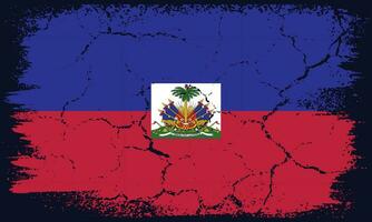 kostenlos Vektor eben Design Grunge Haiti Flagge Hintergrund