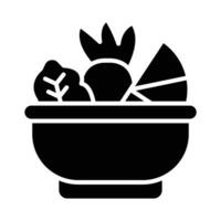 Salat Vektor Glyphe Symbol zum persönlich und kommerziell verwenden.