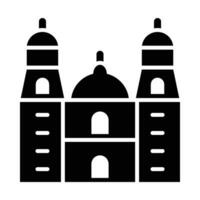 Kathedrale von Morelia Vektor Glyphe Symbol zum persönlich und kommerziell verwenden.