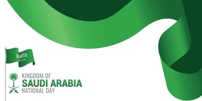 saudi arabien nationalfeiertag feier banner vektor