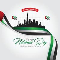 Feier zum Nationalfeiertag der Vereinigten Arabischen Emirate vektor