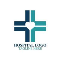 Fachmann Krankenhaus Logo Design Bedienung vektor