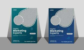 Digital Marketing und korporativ Vorlage Flyer Design vektor