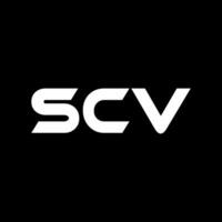 scv brev logotyp design, inspiration för en unik identitet. modern elegans och kreativ design. vattenmärke din Framgång med de slående detta logotyp. vektor