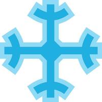 snöflinga ikon redigerbar vektor på vit bakgrund