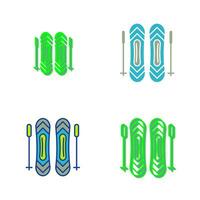 Vektorsymbol für Skistöcke vektor