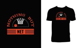 Basketball Beschriftung t Hemd Design. vektor