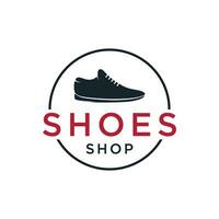 Herren Schuh Logo Vorlage Design zum Laufen oder sport.logo zum Schuh Geschäft, Mode und Geschäft. vektor