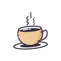 Vektor kostenlos Tasse von warm Kaffee
