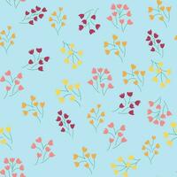 Blumen- Jahrgang nahtlos Muster. Hippie Blume Leistung retro Textil- drucken. groovig botanisch Hintergrund vektor