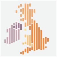 Einfachheit moderne abstrakte Geometrie Großbritannien Karte. vektor