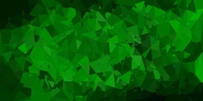 dunkelgrüne Vektor Dreieck Mosaik Tapete.