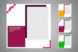 geeignet für Social-Media-Posts-Vorlagen und Web- oder Internet-Anzeigen. vektor