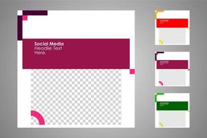 lämplig för inläggsmallar på sociala medier och webb- eller internetannonser. vektor