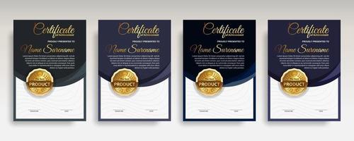 Premium-Diplom moderne Zertifikatvorlage vektor