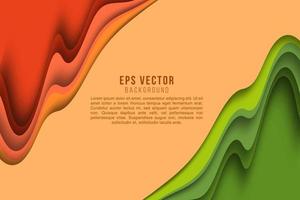 hintergrund abstrakt grün und orange kombination eps vector