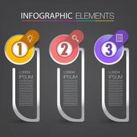 modern textrutmall, bannerinfographics vektor