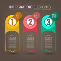 modern textrutmall, bannerinfographics vektor