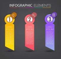 moderne Textfeldvorlage, Banner-Infografiken vektor