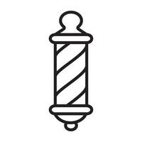 Barbier Pole Symbol Design Vektor Vorlage