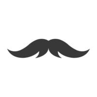 mustasch ikon design vektor mall