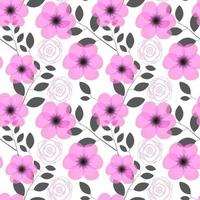 floral nahtlose Muster Hintergrund Vektor-Illustration vektor