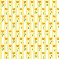 sömlös blommönster bakgrund med tulpaner vektor illustrati