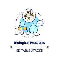 biologische Prozesse für das Wasserstoffkonzept-Symbol vektor