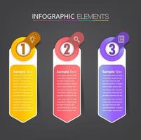 modern textrutmall, bannerinfographics vektor