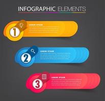 modern textrutmall, bannerinfographics vektor