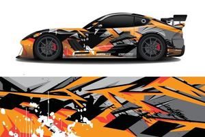 sport bil dekal wrap design vektor