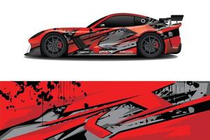 sport bil dekal wrap design vektor