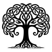 Baum im keltisch Knoten Stil vektor