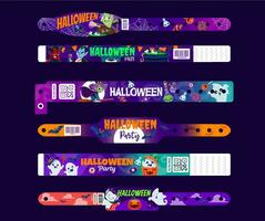 halloween Semester fest armband och handledsband vektor