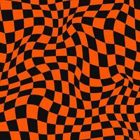 halloween optisk psychedelic sömlös mönster vektor