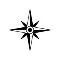 Kompass Wind Rose Symbol. nautisch Richtung und Navigation zum Erdkunde Erkundung. Vektor Illustration Design.