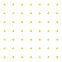 romantisch Gelb nahtlos Polka Herzen Vektor Muster Hintergrund zum Valentinstag Tag oder Mutter Tag. Scrapbooking, Einladung, Verpackung Papier, Gruß Karte süß Illustration.