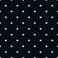 romantisch schwarz nahtlos Polka Herz Vektor Muster Hintergrund zum Valentinstag Tag Februar 14, 8 Marsch, Mutter Tag, Hochzeit, Geburt Feier. schön schick Design.
