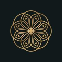 logotyp design i arabicum och islamic stil dekorerad med gometrisk och blommig mönster med elegant konturer vektor