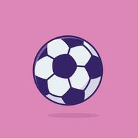 Fußball Karikatur Vektor Illustration Sport Ausrüstung Konzept Symbol isoliert