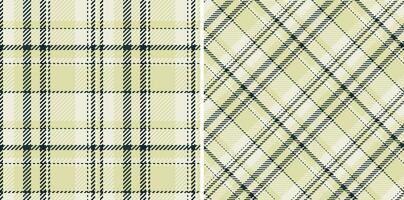 nahtlos Vektor prüfen von Plaid Hintergrund Textur mit ein Textil- Tartan Stoff Muster.