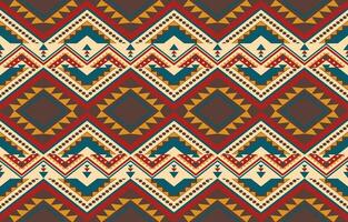 ethnisch abstrakt Ikat Kunst. aztekisch Ornament drucken. geometrisch ethnisch Muster nahtlos Farbe orientalisch. Design zum Hintergrund ,Vorhang, Teppich, Hintergrund, Kleidung, Verpackung, Batik, Vektor Illustration.