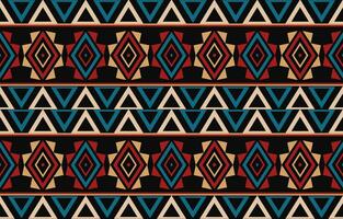 etnisk abstrakt ikat konst. aztec prydnad skriva ut. geometrisk etnisk mönster sömlös Färg orientalisk. design för bakgrund ,ridå, matta, tapet, Kläder, omslag, batik, vektor illustration.