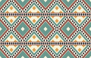 ethnisch abstrakt Ikat Kunst. aztekisch Ornament drucken. geometrisch ethnisch Muster nahtlos Farbe orientalisch. Design zum Hintergrund ,Vorhang, Teppich, Hintergrund, Kleidung, Verpackung, Batik, Vektor Illustration.