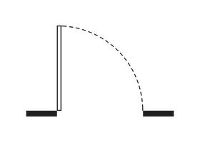 dörr planen ikon design vektor isolerat