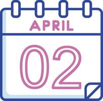 2 April Vektor Symbol