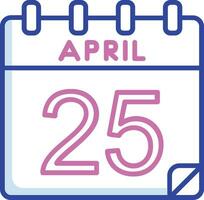 25 April Vektor Symbol