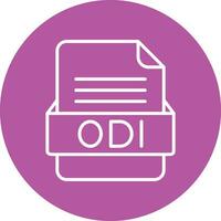 odi Datei Format Vektor Symbol